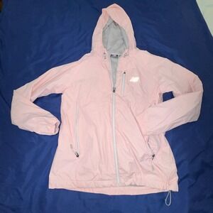 New Balance Women's Large Wind Breaker Pink Zip Up Jacket